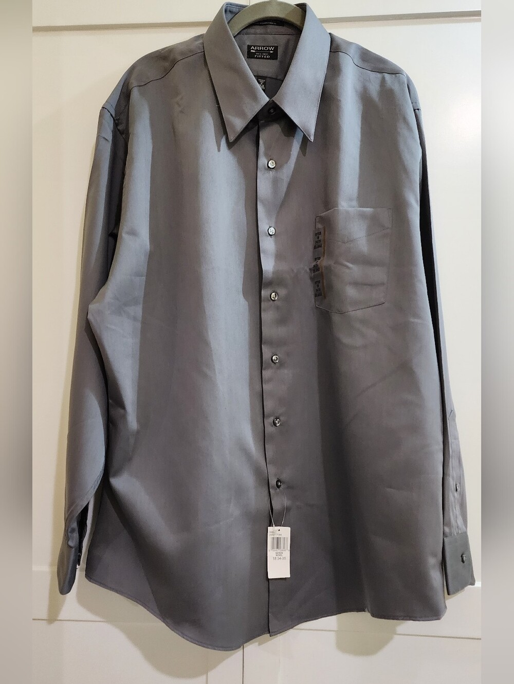Arrow Men's Long-Sleeve Dress Shirt in Gray